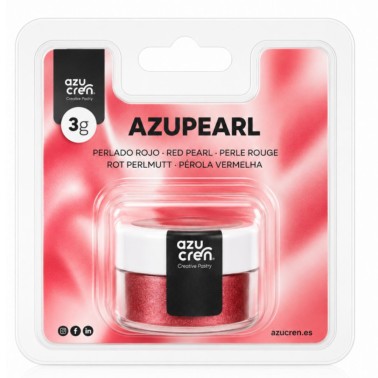 Colorante in polvere ROSSO perlato Azupearl 3g