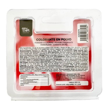 Colorante in polvere ROSSO perlato Azupearl 3g