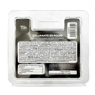 Colorante in polvere ARGENTO SCURO perlato Azupearl 3g