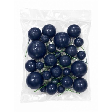 Kuchenblase Topper Kunststoff Blaue Marine 20 Stück