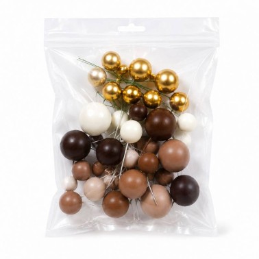 Cake Bubble Topper plastic mix chocolate 32 pieces