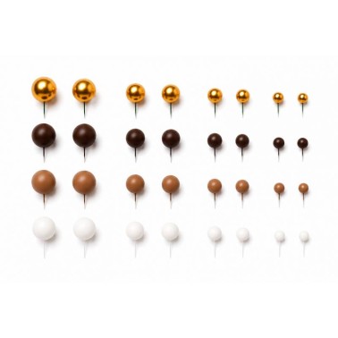Bubble gâteau Topper Mélange de plastique Chocolat 32 pièces
