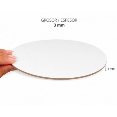 Rigid virtorbound disc Ø 30 h 3mm matt white