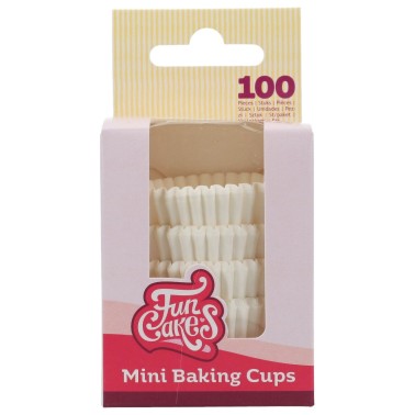 Mini white pirottini 100 pcs funcakes