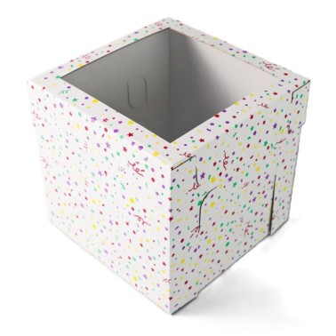 Dort Box s oknem 25.4 x 25,4 x 25,4 cm konfety