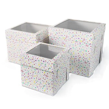 Dort Box s oknem 25.4 x 25,4 x 25,4 cm konfety