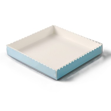Biscuit box 12.3 x 12.3 x 2.5 cm Celeste