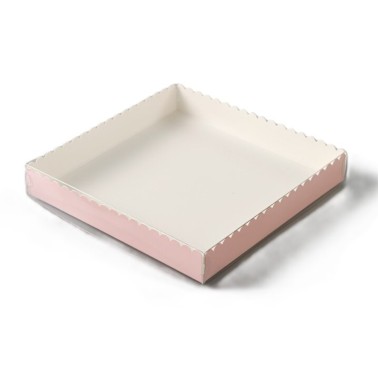Biscuit box 16.3 x 16.3 x 2.5 cm Pink
