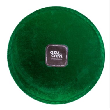Green round board cake Ø 25 cm H 1.2 cm