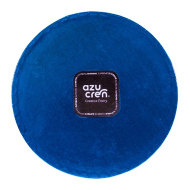 Gâteau de carton rond bleu Ø 20 cm H 1.2 cm