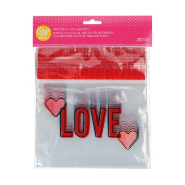 Bags for Rollings Closed Love 19 x 23.8 cm 20 pcs Wilton