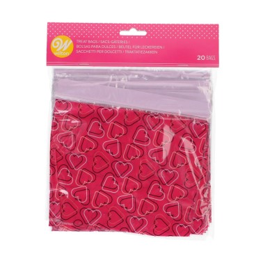 Taschen für Rollings Geschlossene Herzen 19 x 23,8 cm 20 Stück Wilton