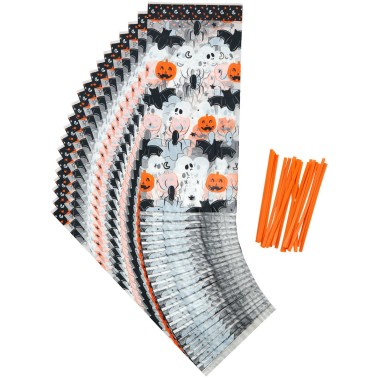 Sacchetti per dolci Halloween 10 x 24 cm 20 pz Wilton