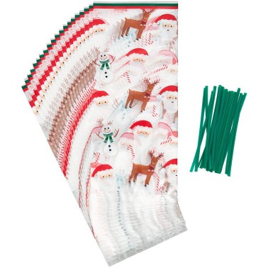 Cake bags Christmas 11 x 23.5 cm 20 pcs Wilton