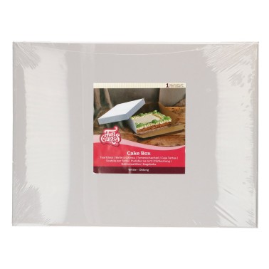 Box for white cake Background and cover 50x60x15 cm Funcakes