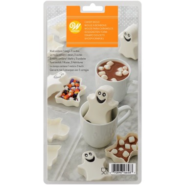 Geisterform Choco Bombe für Schokolade 3 Hohlräume Wilton