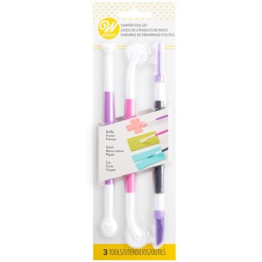 Kit de démarreur Outils pour Pâte à sucre 3 PCS Wilton