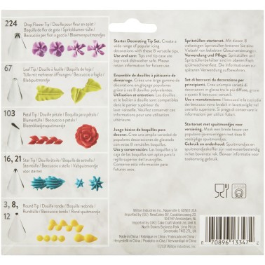 Starter set 9 decorative spouts Wilton