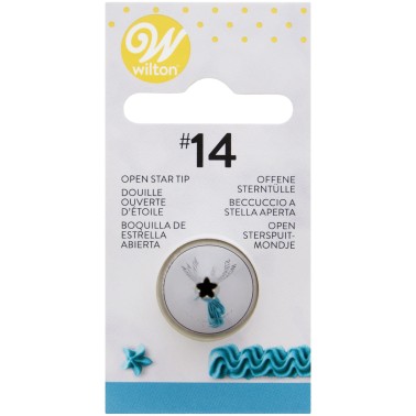 Decorative spout 014 open star Wilton
