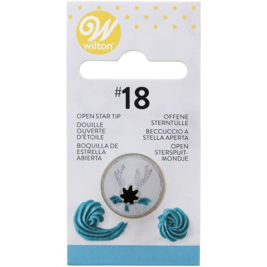 Decorative spout 018 open star Wilton