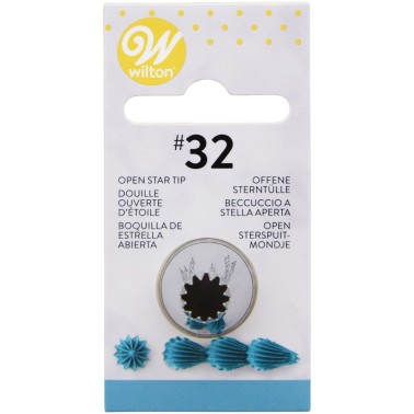 Decorative spout 032 open star Wilton