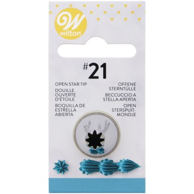 Decorative 50 star open spout Wilton