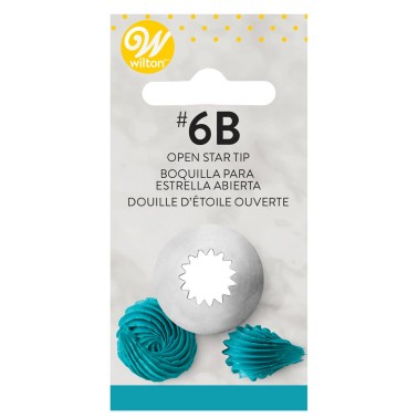 Decorative spout 6b open star Wilton