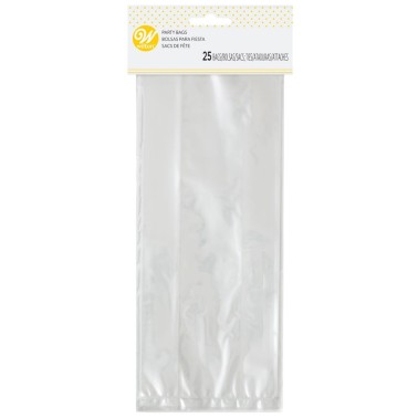 Transparent dessert envelopes 10 x 23 cm 25 pcs
