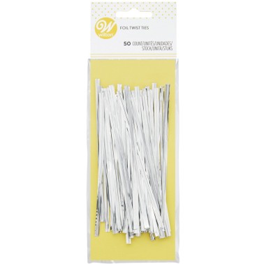Twisted clamps Close bags 50 pcs Wilton