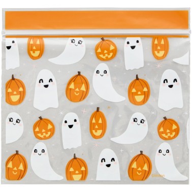 Ghost and pumpkin sweets bags 18.5x18.5 cm 20 pcs Wilton