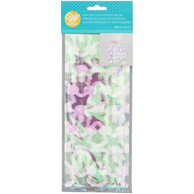 Sacchetti per dolci iridescenti Coniglio 11 x 23,5 cm 10 pz  Wilton