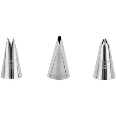 Set of 3 decorative spouts 104 352 224 Wilton