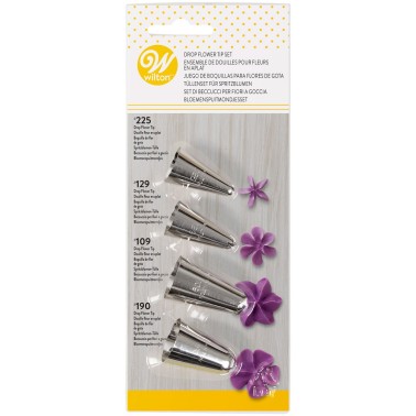 Set of 4 spouts flowers Wilton 109 129 190 225