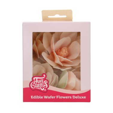 Deluxe edible pod flowers Large white magnolia 6 pcs funcakes