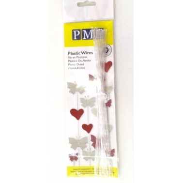 Bastoncini trasparenti per decorazioni PME 25 pezzi - PME in vendita su Sugarmania.it