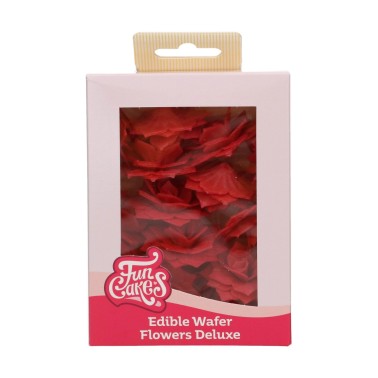 Fleurs de ravageurs comestibles de luxe Rose Rosalia Rouge Media 15 PCS Funcakes
