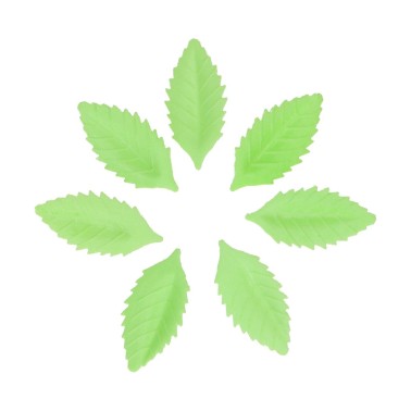 Green leaves in edible wire 50 pcs funcakes