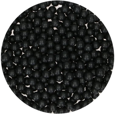 Big Black Sugar Pearls 80 g Funcakes 