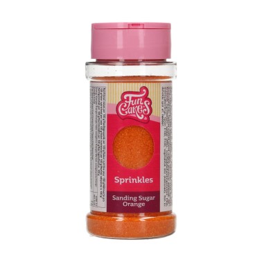 80g jemný barevný cukr - oranžové Face
