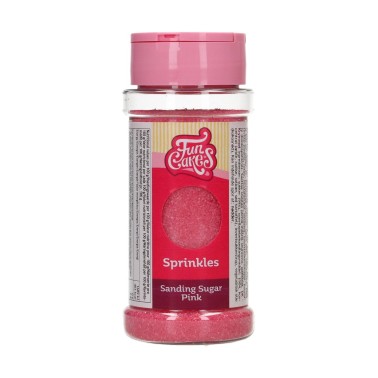 Feinfarbiger Zucker 80g - Rosa Funcakes
