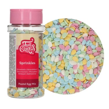 Sprinkles Pastel eggs 60 g Funcakes 
