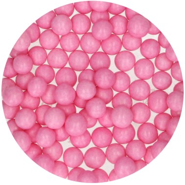 Pink Sugar Pearls 10mm 70 g Funcakes