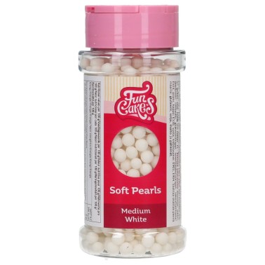 Perlen weiche mittelweiße 60 g Funcakes 