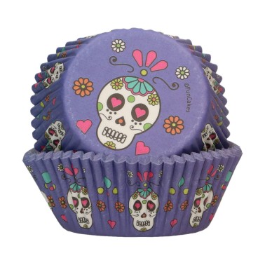 Pirottini cupcake Giorno dei morti 48 pz FunCakes