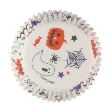 Cupcake halloween cups 48 pcs funcakes