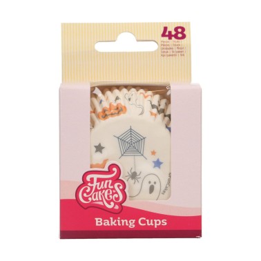 Cupcake halloween cups 48 pcs funcakes