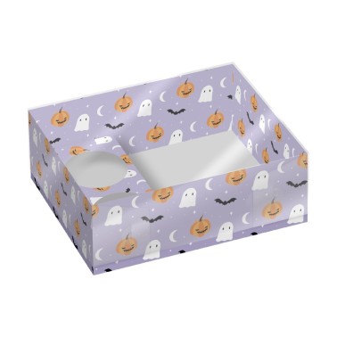 Set 2 scatole per cupcake e dolci Notte di paura Halloween