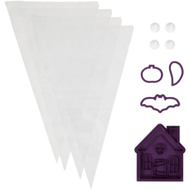 Set 12 pcs biscuit molds haunted Wilton