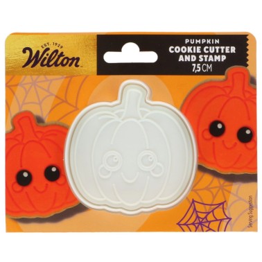 Biscuit mold with 7.5 cm pumpkin stamp Wilton