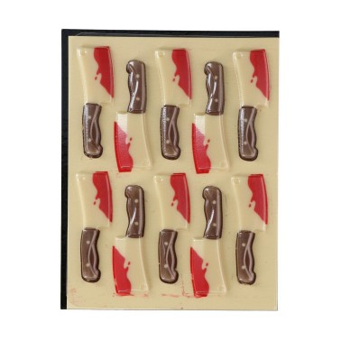 Chocolate decorations Halloween cemetery 10 pcs Funcakes